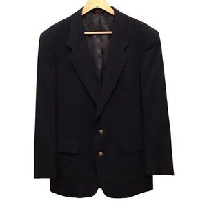 Hart Schaffner & Marx 41R Men’s Blazer Jacket Navy Blue Australian Wool